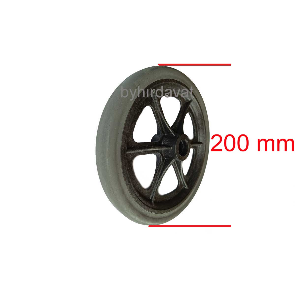 200-25 DOLGU TEKER 8 inc Plastik Akülü Engelli Tekerlekli Sandalye Ön Tekeri 200*25 - 20*30 -200x25