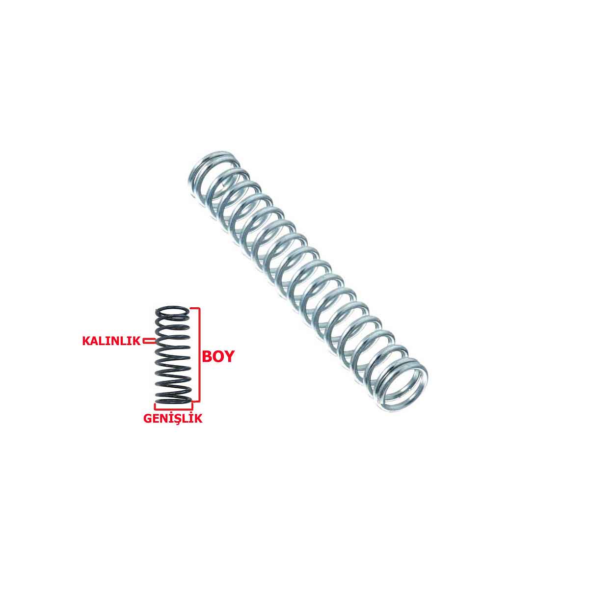 10-80 mm BASKI YAYI DEBRİYAJ YAY 1.5 mm