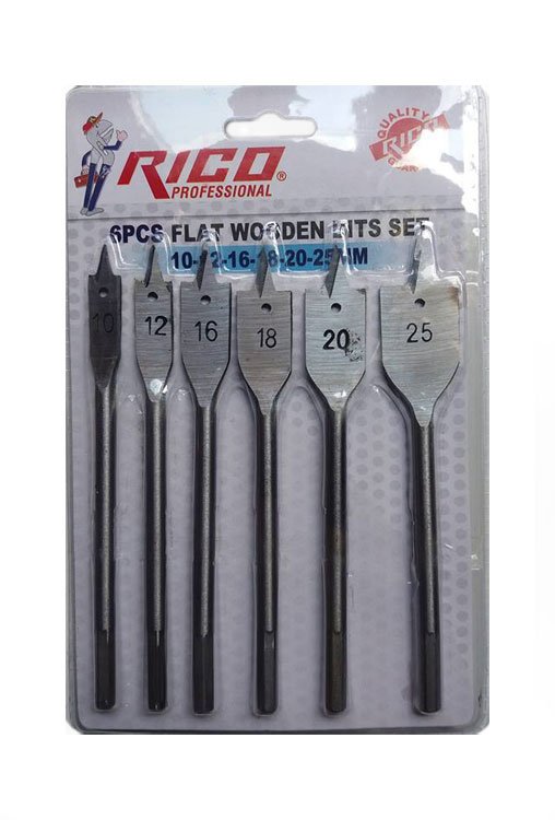 RİCO RC1300 AHŞAP YAPRAK MATKAP UCU SETİ 6 Parça