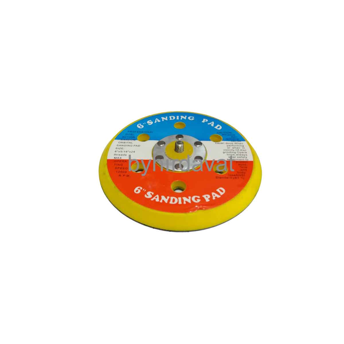 150*10 CIRT ZIMPARA TABANI DELİKLİ CIRTLI 6 SANDING PAD RUPES ZIMPARA