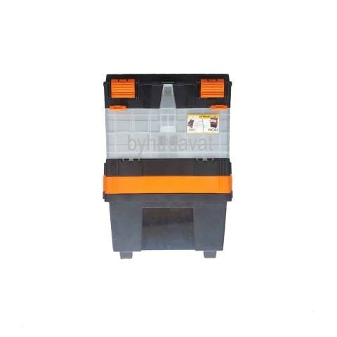 WORK K1 ROLLER PLASTİK TAKIM ÇANTASI 22*46*67 Sökülebilir Parçalı Tekerli Çanta