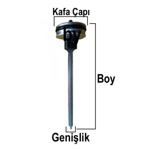 F32 PİSTON 26.5 mm 102 HAVALI BRAD ÇİVİ TABANCA PİSTONU ÇEKİÇ