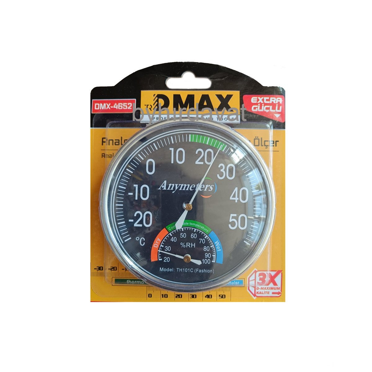 DMX-4650 Analog TERMOMETRE ISI ve NEM ÖLÇER DERECE HİGROMETRE