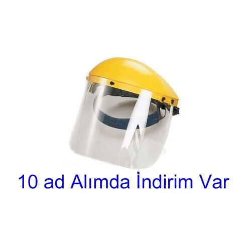 KORUYUCU MASKE Şeffaf VISOR MASKE SİPERLİK Yüz Koruma ve Motorlu Tırpan-Boya-İlaçlama Genel Kullanım VİSOR MASKE
