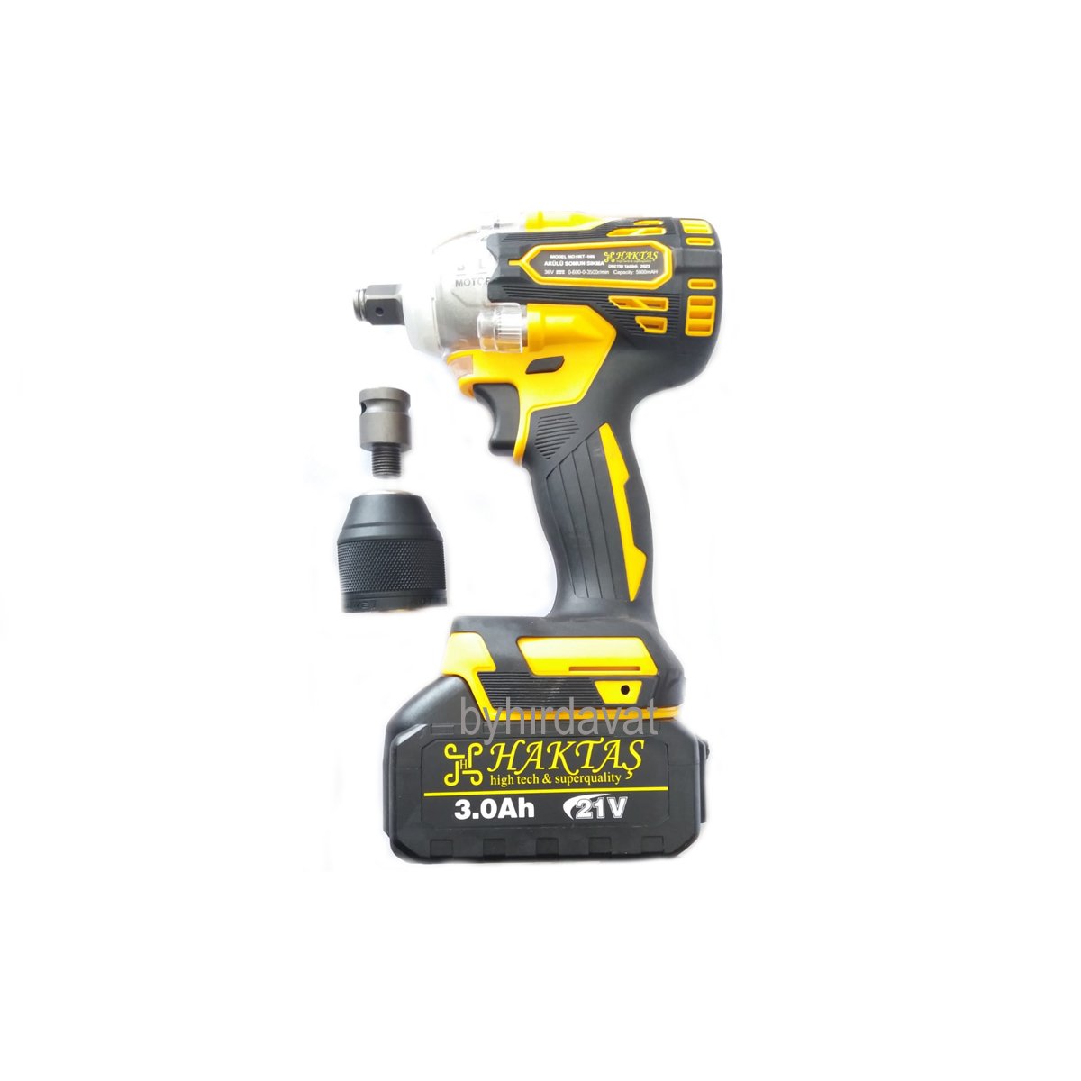 HAKTAŞ HKT505 AKÜLÜ SOMUN SIKMA 1/2 KÖMÜRSÜZ MOTOR SOMUN SÖME VİDALAMA MATKAP Seti