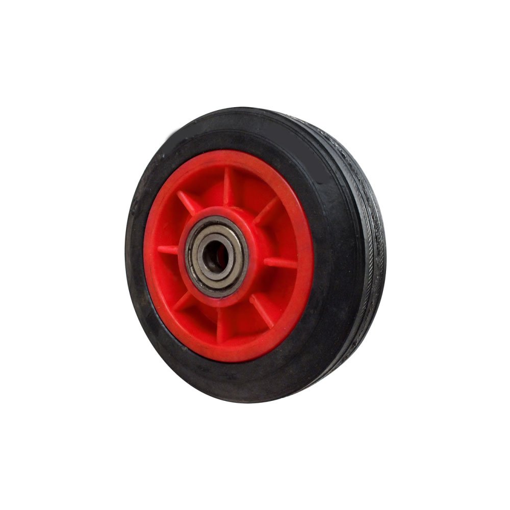 150*35 DOLGU TEKER PLASTİK JANTLI Rulmanlı 15 mm KOLİ TAŞIMA PAZAR ARABASI TEKERİ BT-HT 90 - BLT-TA-AT90A 150-35 EL ARABASI