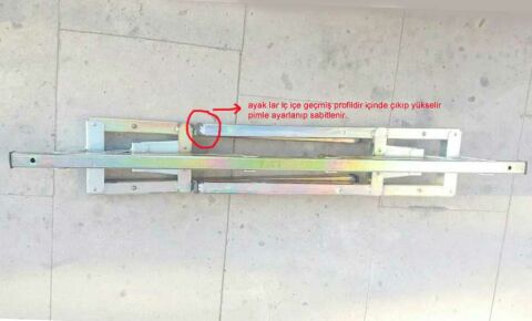110 cm METAL KATLANABİLİR PRATİK İSKELE Kopilya Pimli BOYACI-ALÇIPANCI-PAZARCI SEHPASI