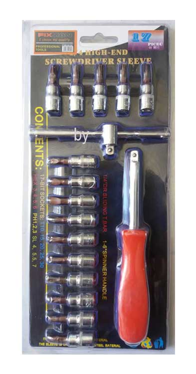 FIXMAN FXM-M152 BİTS TORX UÇLU LOKMA 17 PCS TORK ALYAN TORK
