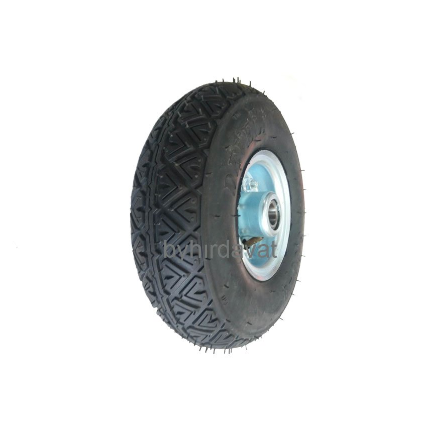 DEVELİ 3.00-4 Metal JANTLI HAVALI TEKER Rulmanlı 4.10-4/3.50-4-260*85