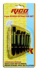 RİCO TERS DİŞ KILAVUZ 6 PCS SET RC3216 Kırılmış cıvata ve vidaları sökmek içindir SOL DİŞ