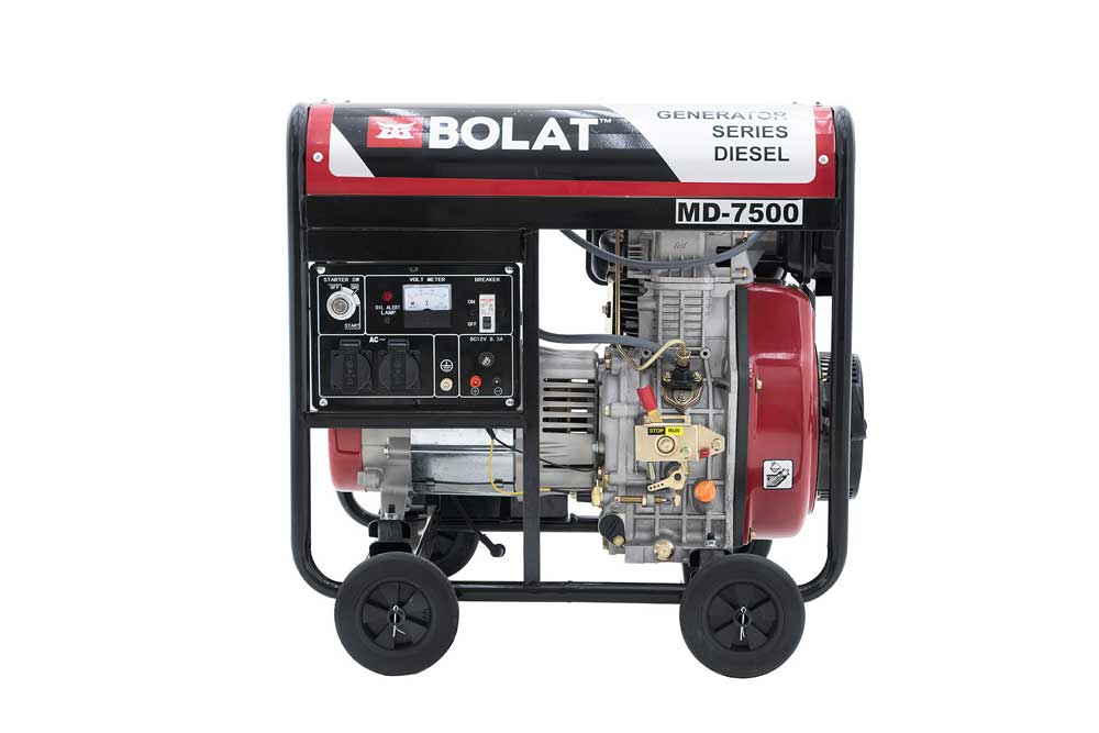BOLAT MD-7500 DİZEL JENERATÖR Marşlı Monafaze MAZOTLU