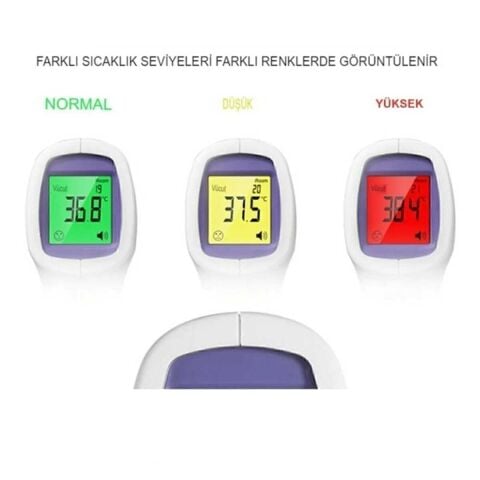 LAZER INFRARED SICAKLIK ÖLÇÜM CİHAZI ATEŞ ÖLÇER TERMOMETRE TEMASSIZ KIZIL ÖTESİ VÜCUT ÖLÇÜ ALETİ ALINDAN ATEŞ ÖLÇER TERMOMETRE Thermometer