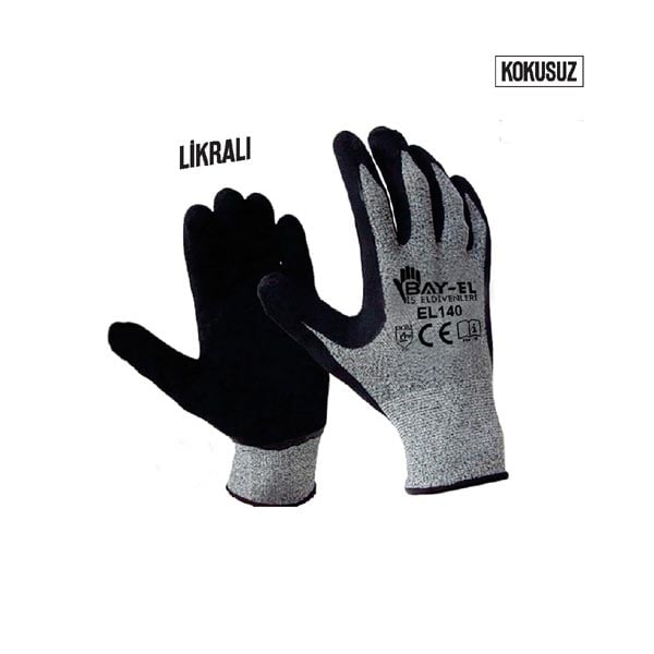 BAY-TEC BAY-EL EL-140-1 LİKRALI KOKUSUZ ELDİVEN BAYTEC 9 No 1 Çift