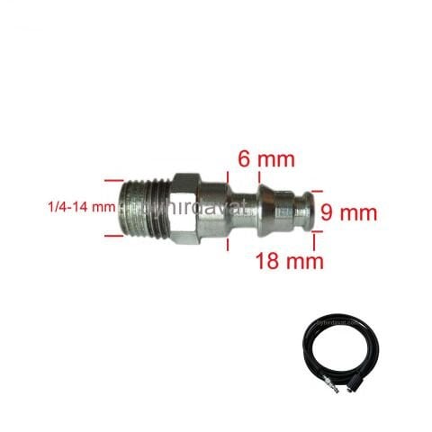 1/4 HORTUM UCU LAVOR YIKAMA MAKİNASI TABANCAYA TAKILAN Dönüştürücü REKOR TİME 110-NİNJA 120-ONEEXTRA 135 STM 150,160-VERTİGO 020,022