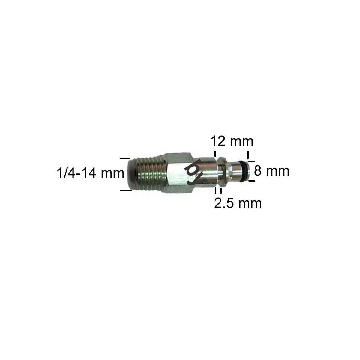 1/4 HORTUM UCU BOSCH YIKAMA MAKİNASI TABANCAYA TAKILAN Dönüştürücü REKOR