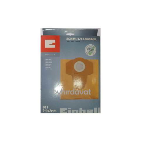 EİNHELL 30 L SÜPÜRGE TORBASI 5 Lİ Set 2351170 - RT-VC 1600 E-1630 SA-1500 SA-H-NS1500 A NTS 1600-TC-VC 1500-YPLN.G.1500