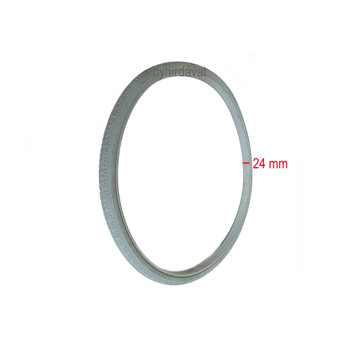 24*1-3/8 DOLGU TEKER Gri Kalın Kaliteli 24 mm ENGELLİ TEKERLEKLİ SANDALYE İÇ LASTİKSİZ 24 İnç 24x1 3/8