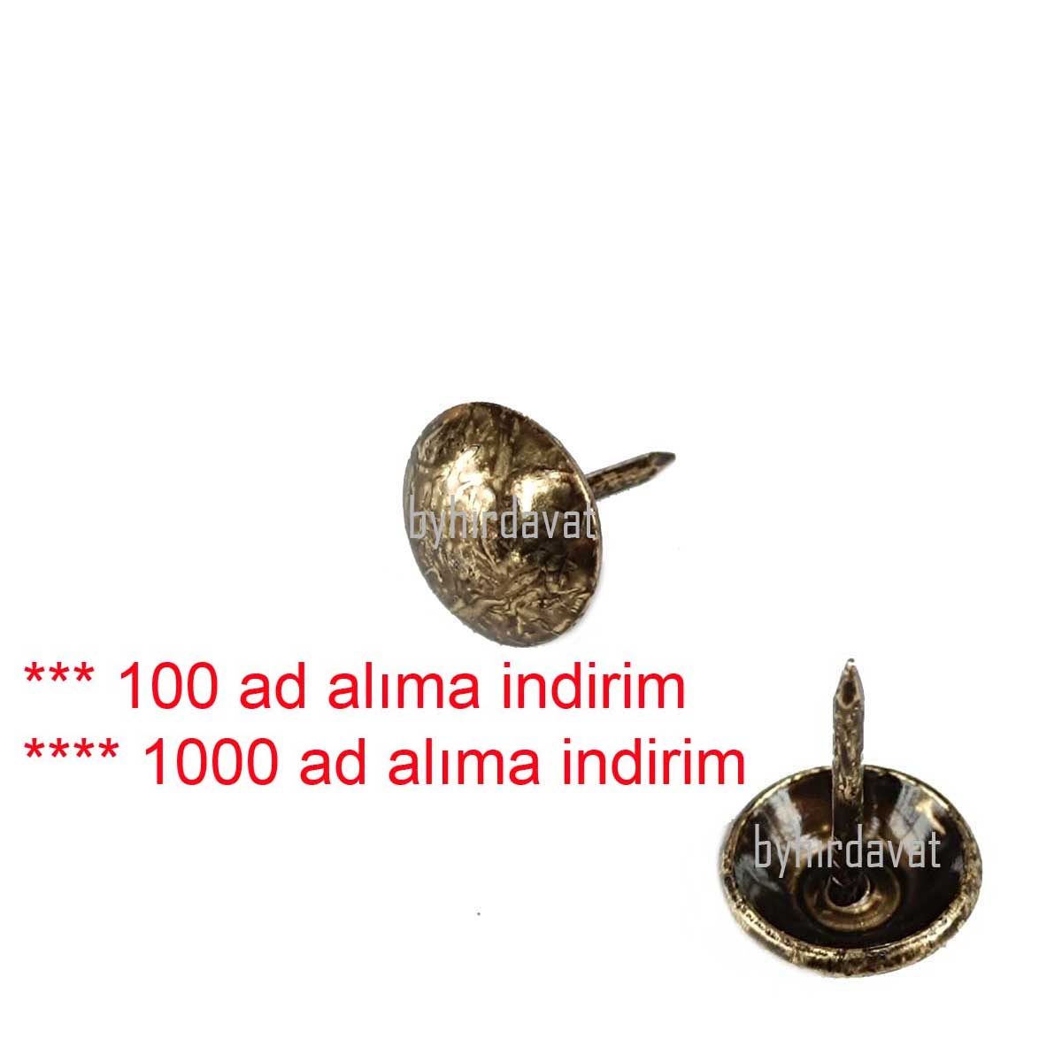 11 mm Antik Tekli KABARA RAPTİYE ÇİVİSİ 1 ad Kabare 100 ad alımda indirim vardır.