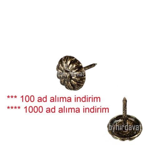 11 mm Papatya Tekli KABARA RAPTİYE ÇİVİSİ 1 ad Kabare 100 ad alımda indirim vardır.