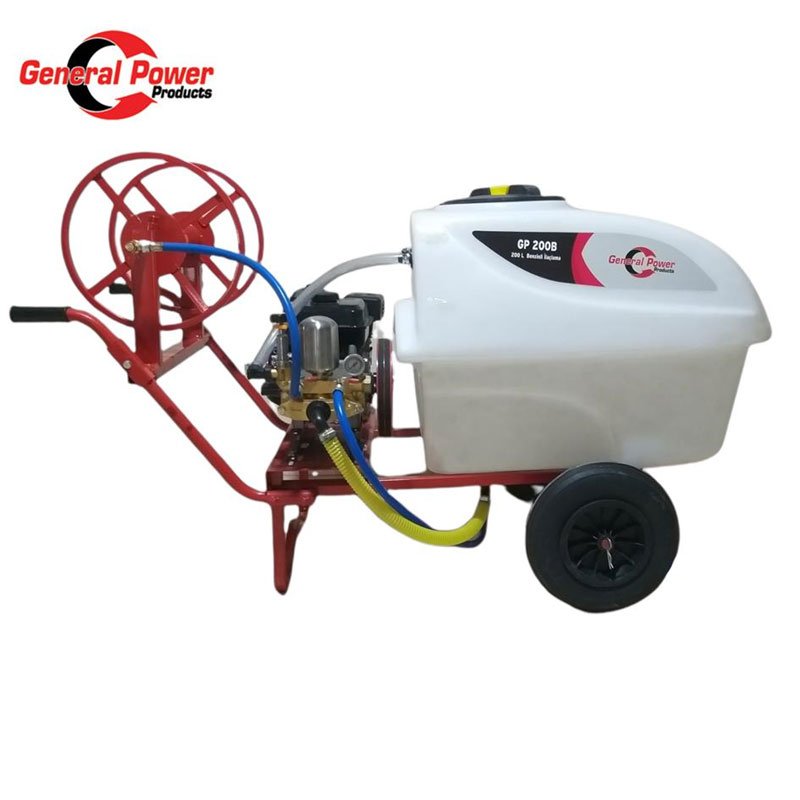 GENERAL POWER 200 lt GP-200B MOTORLU İLAÇLAMA MAKİNESİ 7 HP PULVARİZATÖR 4 ZAMANLI BENZİNLİ