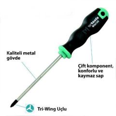 WTOOLS 2*80 TORNAVİDA ÜÇGEN UÇLU