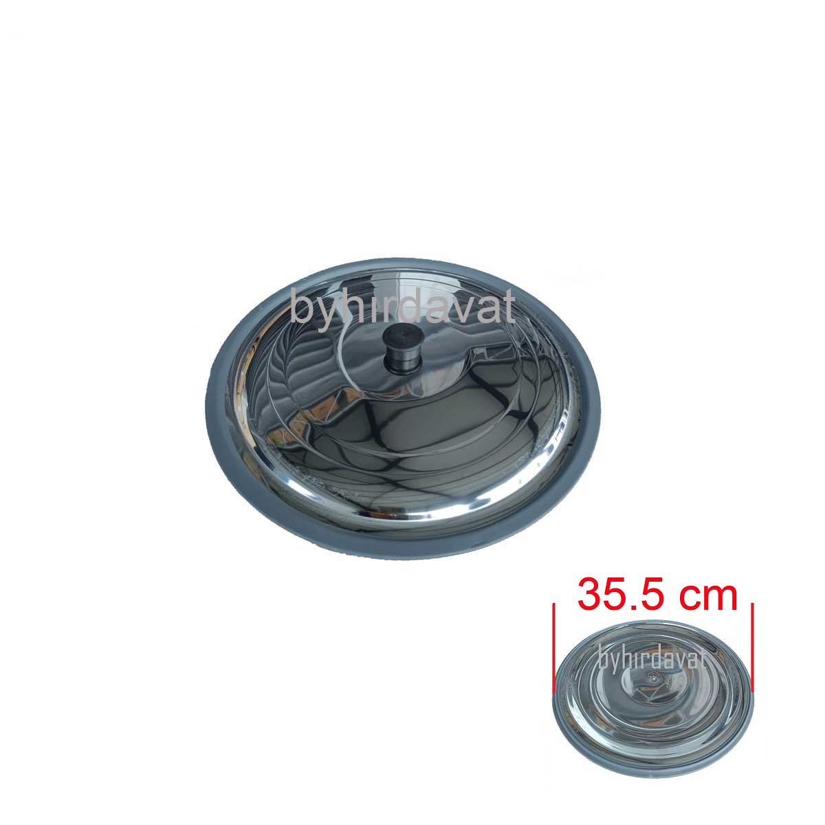 35.5 cm Kazan Üst Kapağı Krom Metal 40 lt-50 lt-60 lt YAYIK MAKİNASI ŞAHBAZ-ESKAY AYRAN TEREYAĞI HAZIRLAMA MAKİNASI KAZAN KAPAĞI