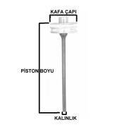 70 Lik PİSTON 51.5 mm HAVALI PALET TABANCA PİSTONU ÇEKİÇ Ahşap-Kutu-Sandık-Zemin-Siding-Döşeme-Kaplama