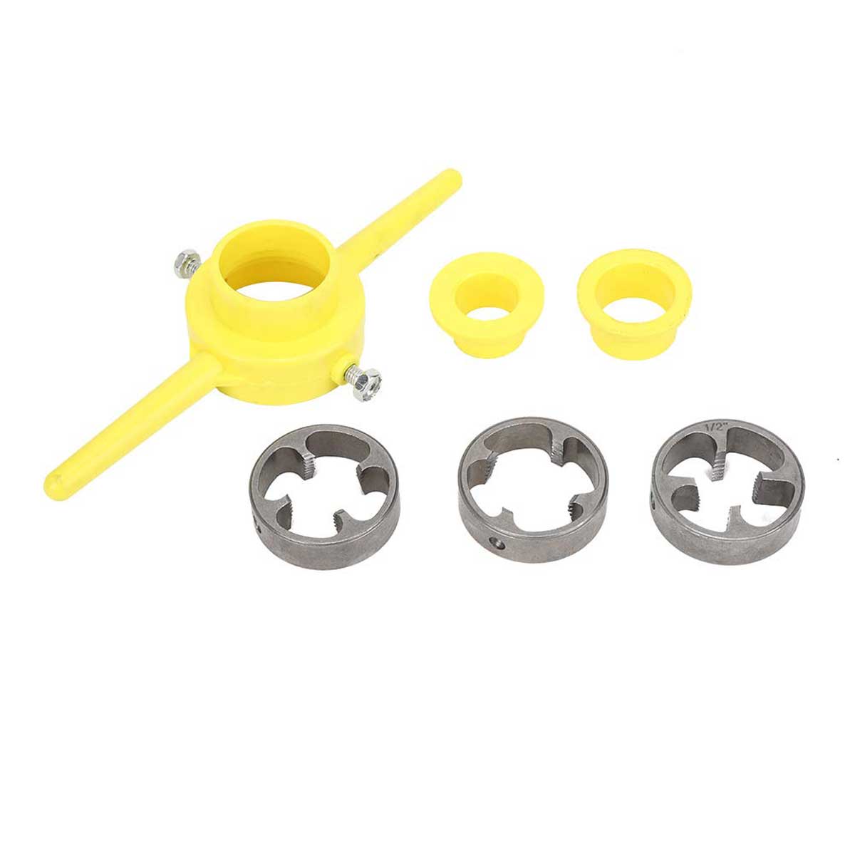 6 Parça PVC-PPRC BORU PAFTASI MANUEL EL PAFTASI 1/2-3/4-1 lik Sulama Kaval borusu evi açar 32 mm Kaval Boru Paftası EV AÇMA DİŞ AÇMA