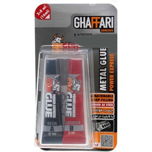 GHAFFARİ OXGLUE 16 ml METAL İKİZ TÜP KARIŞIMLI EPOKSİ YAPIŞTIRICI