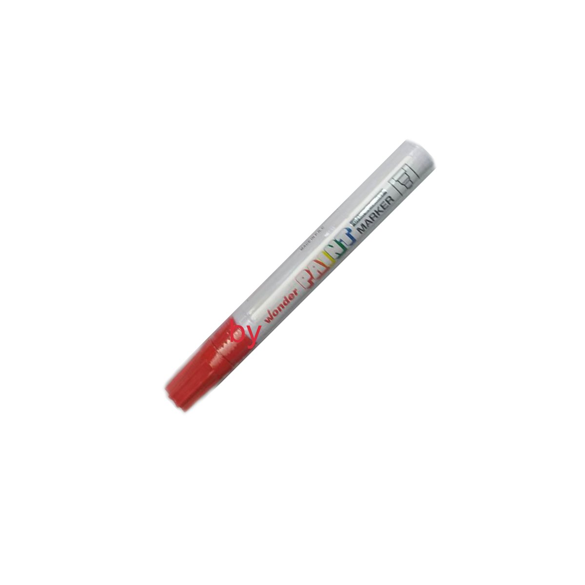 WONDER Kırmızı PAİNT MARKER YAZI ve RÖTÜŞ KALEMİ PM-720 AHŞAP-METAL-SERAMİK-CAM-TAŞ-PLASTİK İŞARET KALEMİ