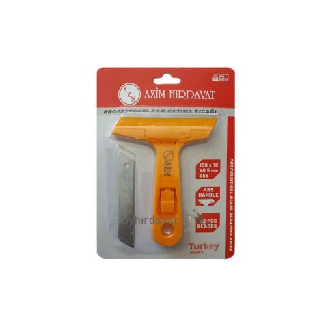 AZM CAM KAZIMA BIÇAĞI YEDEK JİLETLİ SAPLI 14.5 cm BOYA KAZIMA