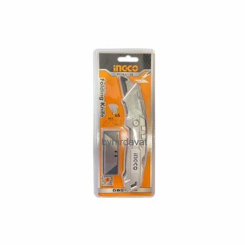 İNGCO HUK6138 KATLANIR MAKET BIÇAĞI ÇENGELLİ MAKET Takılır