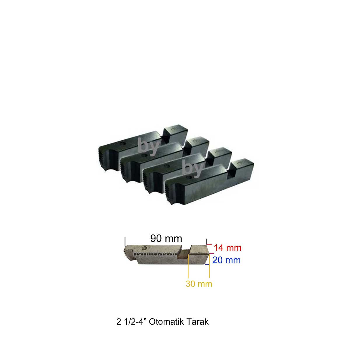 4 lük 2 1/2 TARAK TEZGAH PAFTA TARAĞI Otomatik DMR-CAT8804-CHATTELL-NORA GRİ-EUROMAX-KL