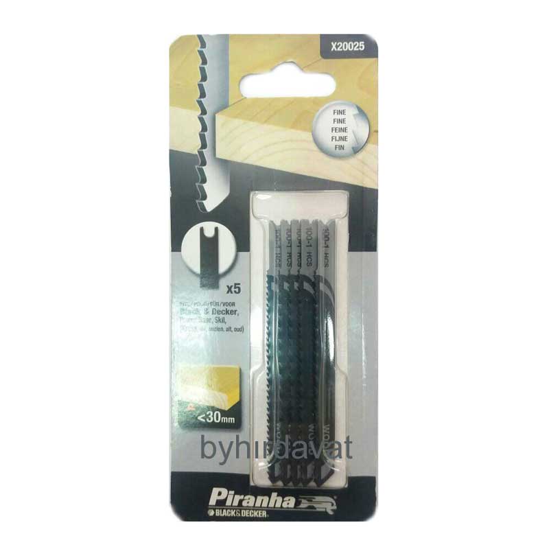 BLACK&DECKER PİRİNHA 92 mm DEKUPAJ BIÇAĞI AHŞAP-PLASTİK 5 li Set X20025 BLACK DECKER