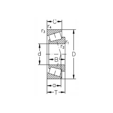 44649/610 TEK SIRA KONİK BİLYALI RULMAN 26.988-50.292-14.224 mm