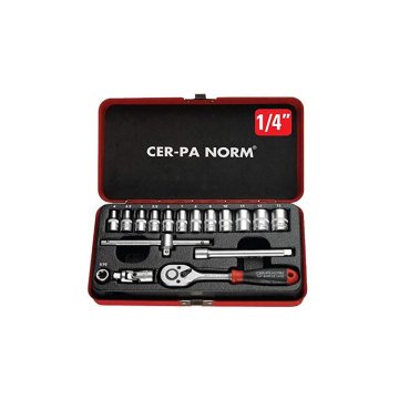 CER-PA 18 Parça 1/4 LOKMA ANAHTAR Seti CERPA Metrik SET