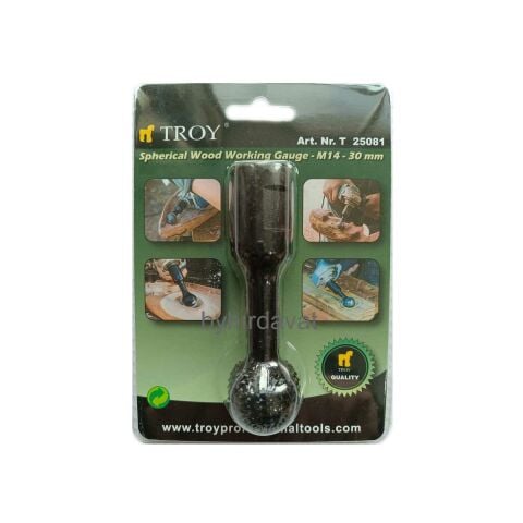 TROY M14-30 AVUÇ TAŞLAMA İÇİN KÜRESEL Uç AHŞAP ZIMPARA ÖĞÜTME UCU (OYMA DİSKİ)