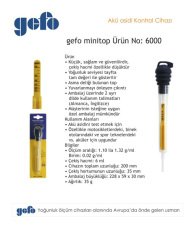 GEFO 6000 AKÜ BATARYA BOMESİ