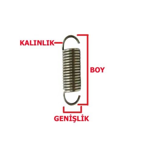 3/4 HOPPALA YAYI 14-27 ÇEKME YAYI Kapı Arkası Çekme Yayı ÇELİK KAPI YAYI