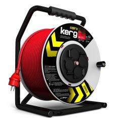 KERG 40 mt 3*2.5 mm PROFESYONEL MAKARALI UZATMA KABLOSU SEYYAR KABLO Ağır Hizmet Kaliteli Ürün MAKARALI KABLO