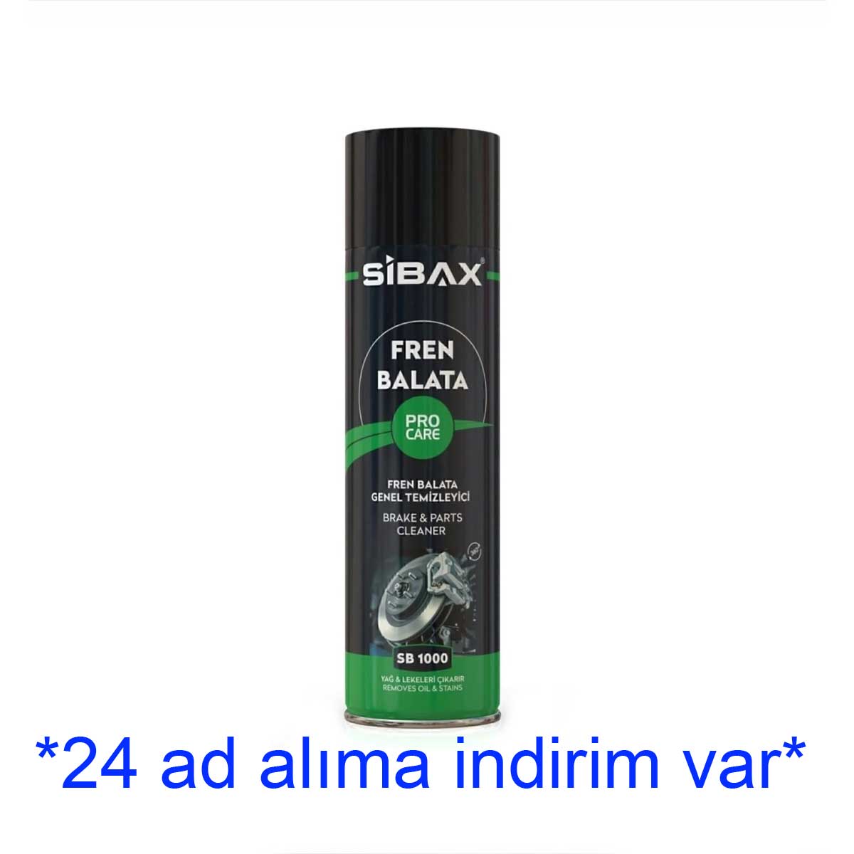 SİBAX 500 ml FREN BALATA SPREYİ SB1000 MOTOR-GRES-YAĞ-KİR SÖKÜCÜ-PARÇA TEMİZLEME TEMİZLEME SPREYİ