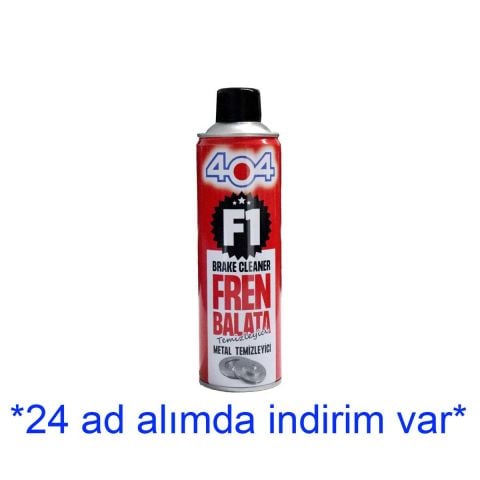 404 500 ml FREN BALATA SPREYİ F1 MOTOR-GRES-YAĞ-KİR SÖKÜCÜ-PARÇA TEMİZLEME TEMİZLEME SPREYİ