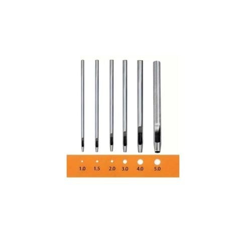 6 Parça KAYIŞ ZIMBA SETİ 1-1.5-2-3-4-5 mm KEMER DELME DERİ DELİK ZIMBASI CONTA DELME ZIMBASI