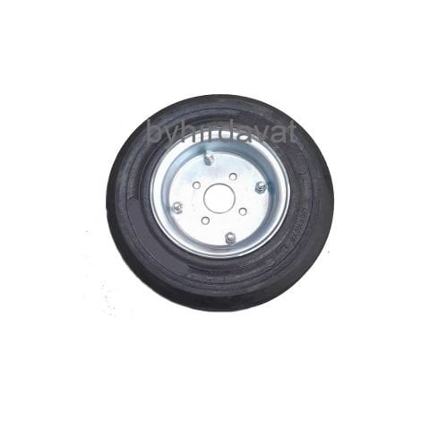400*100*8 POLİÜRETAN KAUÇUK JANTLI TEKER 58 mm Poryalı 400x100x8 Ağır Yük İçin Kaliteli Ürün 4.00-8 İç lastiksiz Dolgu Teker Patlamaz