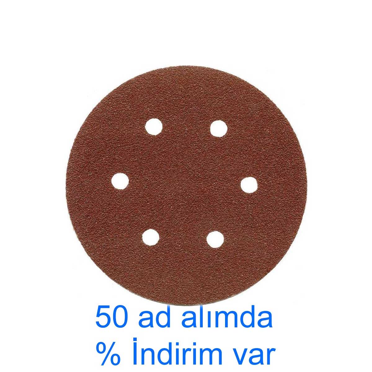 225 mm 80 Kum 6 Delikli TAVAN DUVAR CIRT ZIMPARA Cırtlı Zımpara Kahve veya siyah Olabilir