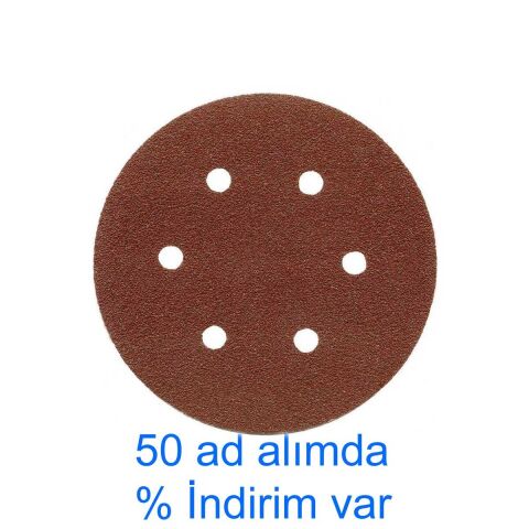 225 mm 180 Kum 6 Delikli TAVAN DUVAR CIRT ZIMPARA Cırtlı Zımpara Kahve veya siyah Olabilir