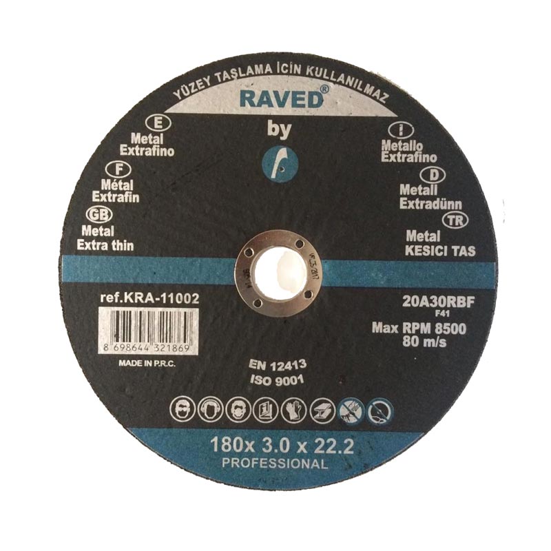 RAVED METAL KESİCİ TAŞ 180*3 mm