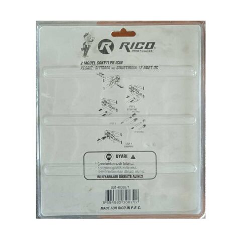 RİCO 001-RC0871 TELEFONCU PENSE ve SOKETLER 2 IN 1 BİLGİSAYARCI KABLO PENSESİ SETİ