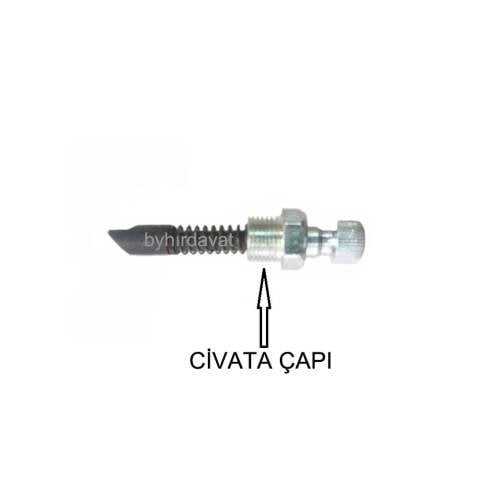 3 lük 4 lük TEZGAH PAFTA KAFA KİLİTLEME PİMİ 16 mm SABİTLEYİCİ SABİTLEME
