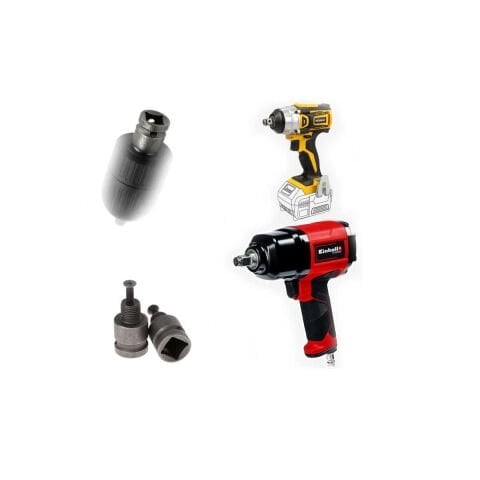 1/2 SOMUN SIKMA MATKAP MANDREN ADAPTÖRÜ SOMUN SÖKME MAKİNESİNİ MANDRENE ÇEVİRİCİ APARATI VİDALAMA MATKAP DÖNÜŞTÜRÜCÜ Mandren Dahil Değildir HAVALI-ELEKTRİKLİ-AKÜLÜ